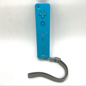 Nintendo Wii Remote Controller Plus Blue W/ MotionPlus Inside RVL-036 Tested.